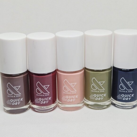 Olive & June Other - BUNDLE OF 5 NEW KOREA OLIVE & JUNE QUICK DRY NAIL POLISH ASSTD COLORS $55 VALUE